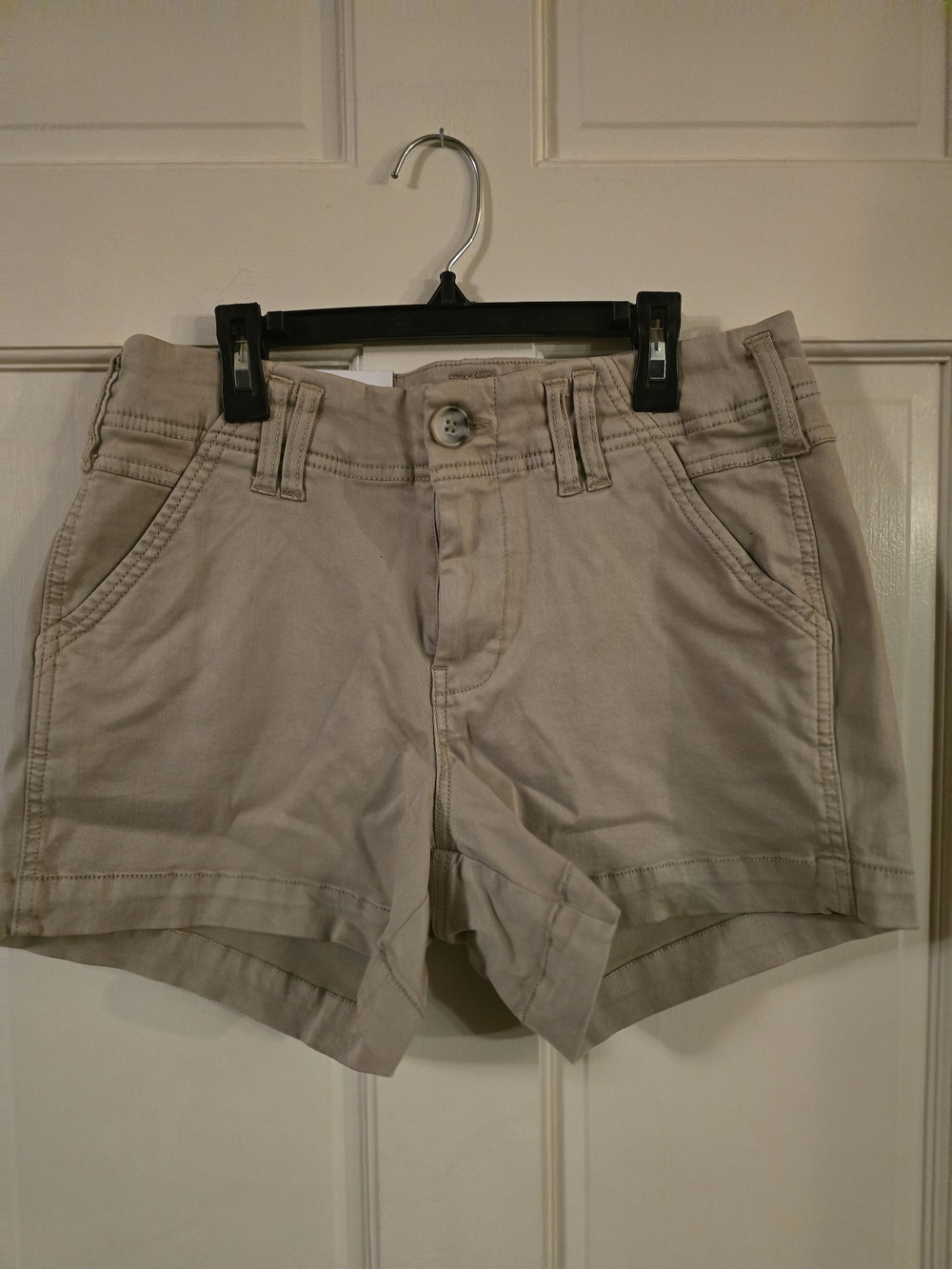 BKE Women's Light Taupe Stretch Denim Shorts #306